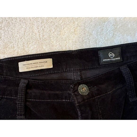 AG Adriano Goldschmied Jeans Womens 28 Black Ankle Slim Straight Stevie 28x27 - Picture 10 of 10